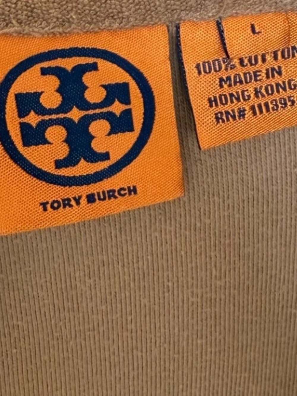 🏝️TORY BURCH🏝️TAN COTTON TUNIC - Picture 4 of 4